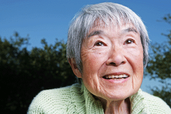 Elder woman smiling