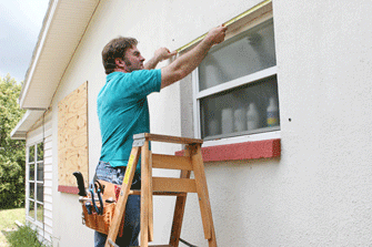 man doing home repairs